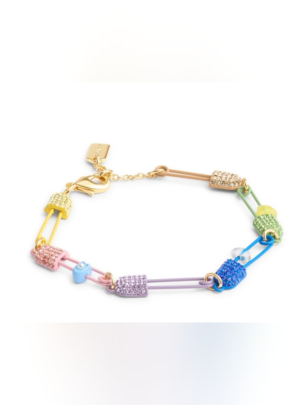 Coach Signature Safety Pin Bracelet
